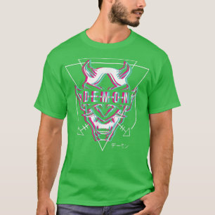 Camiseta Mascara Oni japonesa Demon Ogre Estética Japón Sam