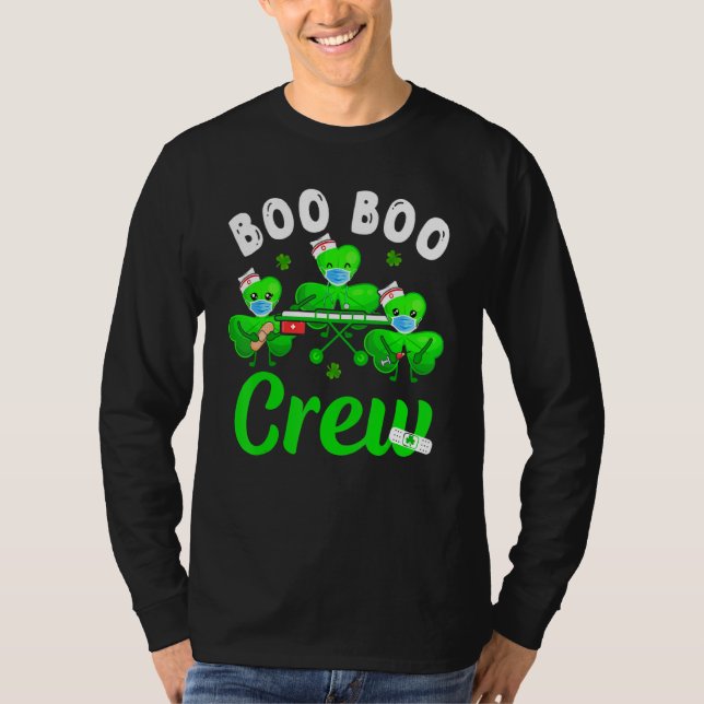 Camiseta Máscara paramédica EMT de Boo Boo Crew Máscara de  (Anverso)