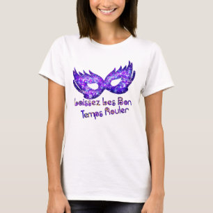 Camiseta Máscara Purpurinoso púrpura de mascarada