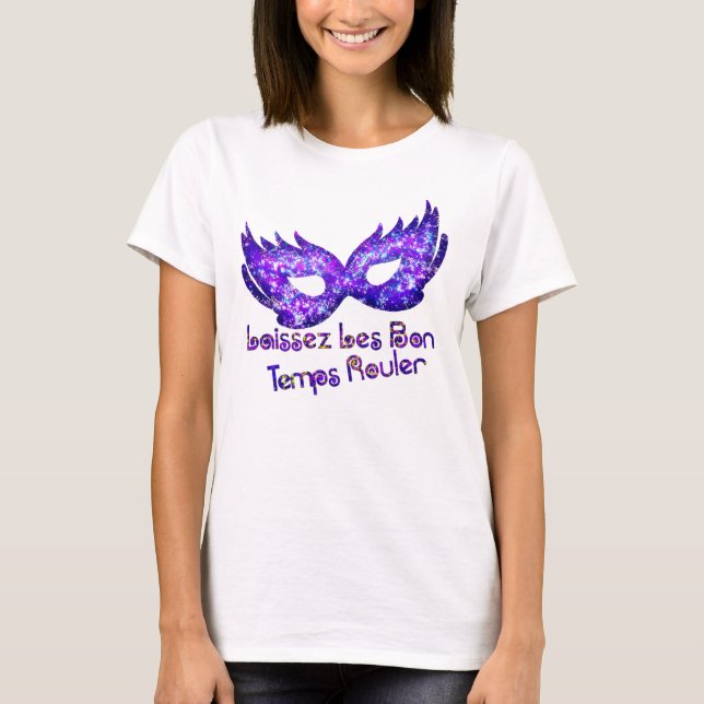 Camiseta Máscara Purpurinoso púrpura de mascarada (Anverso)