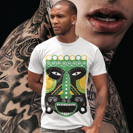 Camiseta Máscara Ritual Verde