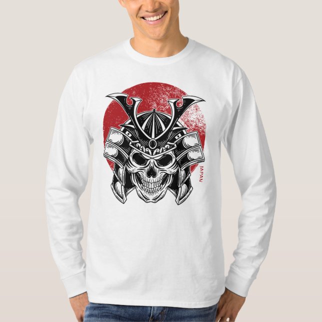 Camiseta Máscara Samurai Oni / Samurai Oni Mask (Anverso)