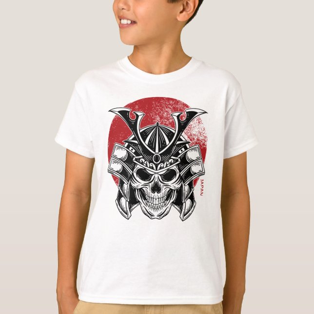 Camiseta Máscara Samurai Oni / Samurai Oni Mask Kids (Anverso)
