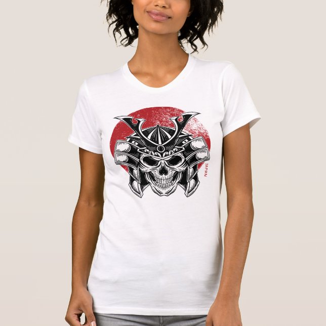 Camiseta Máscara Samurai Oni / Samurai Oni Mask Women (Anverso)