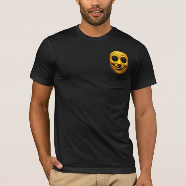 Camiseta Máscara sonriente amarilla (Anverso)