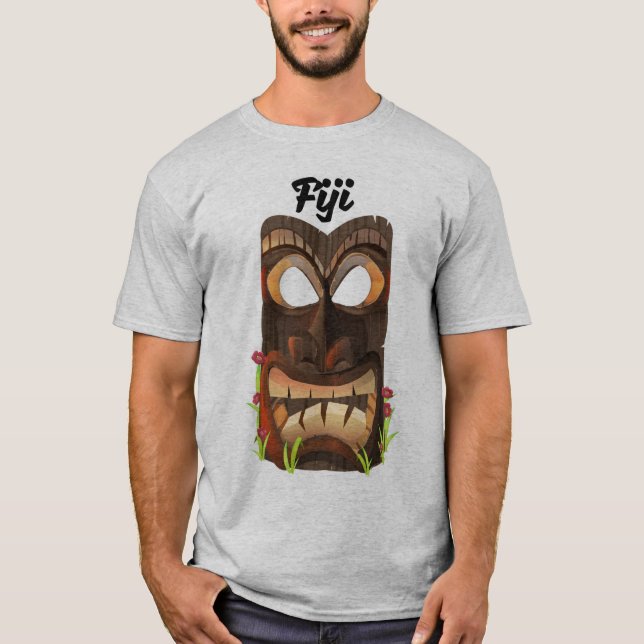 Camiseta Máscara tallada de Fiji (Anverso)