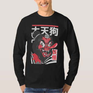 Camiseta Máscara Tengu Estética Japonesa, Tengu Japonés