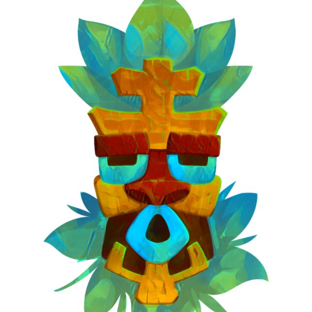 Camiseta Máscara tiki con textura (Subido por el creador)