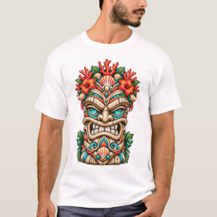 Camiseta Máscara Tiki Guardian de Coral Crest