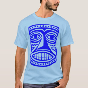 Camiseta Máscara Tiki III - Azul
