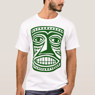 Camiseta Máscara Tiki III - Verde Dk