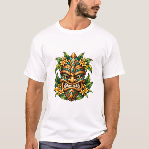 Camiseta Máscara Tiki Parrot Bloom