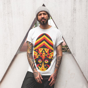 Camiseta Máscara tribal aborigen