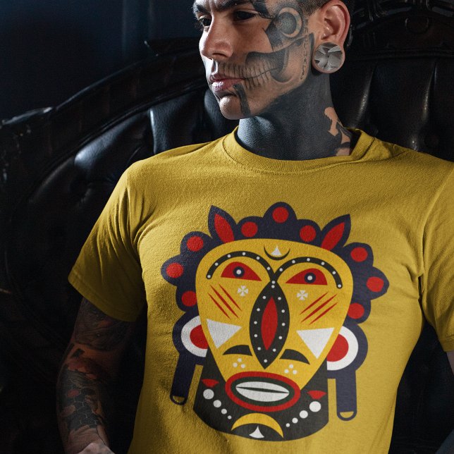 Camiseta máscara tribal kuba (Subido por el creador)