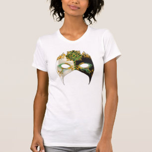 Camiseta Máscara veneciana: Joyel esmeralda