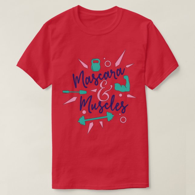 Camiseta Mascara Y Músculos (Diseño del anverso)