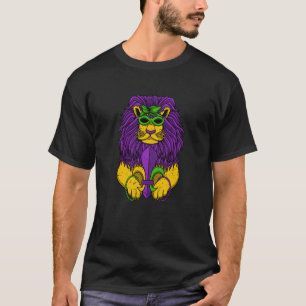 Camiseta Mascarada de león Máscara Mardi Gras Carnaval Anim