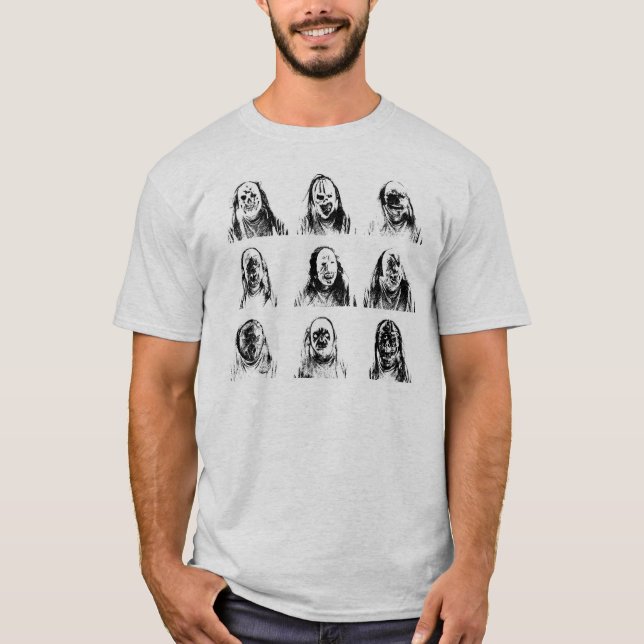 Camiseta Máscaras aterradoras (Anverso)