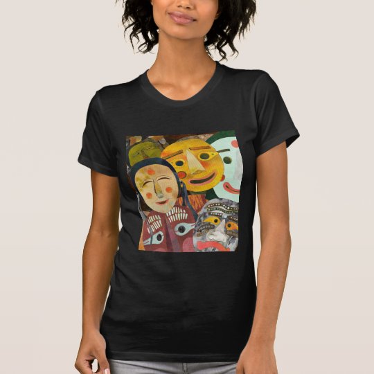 Camiseta Máscaras coreanas tradicionales hermosas