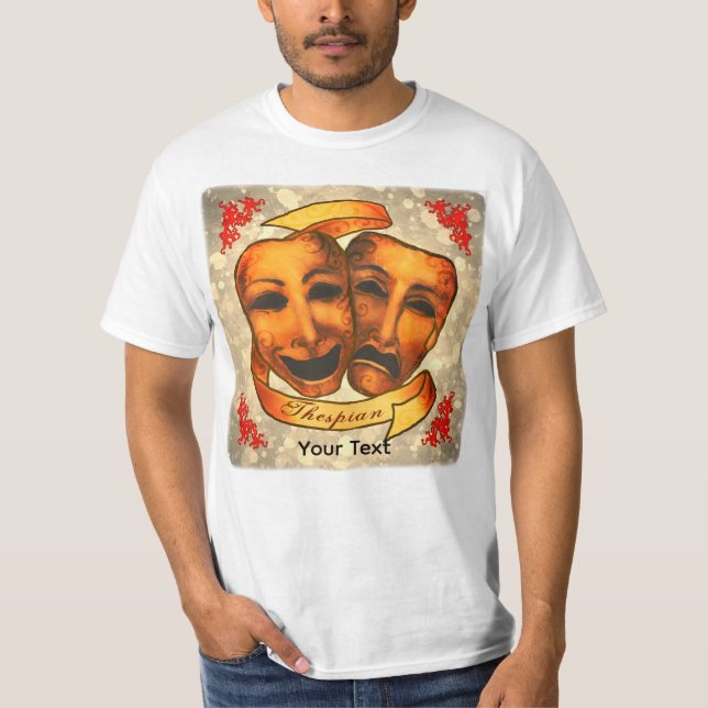 Camiseta Máscaras de Actor (Anverso)