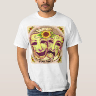 Camiseta Máscaras de Actor Amarillas