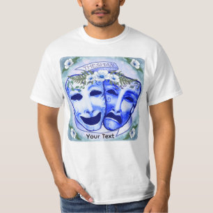 Camiseta Máscaras de actor azules