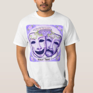 Camiseta Máscaras de Actor Moradas