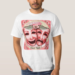 Camiseta Máscaras de Actor Rojas