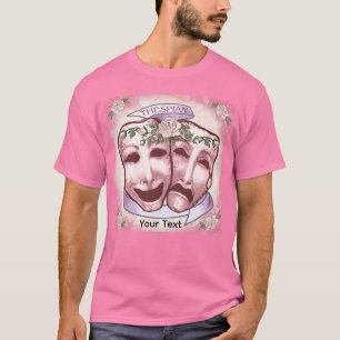 Camiseta Máscaras de Actor Rosadas