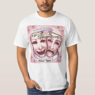 Camiseta Máscaras de actor rosadas