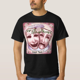 Camiseta Máscaras de Actor Rosadas