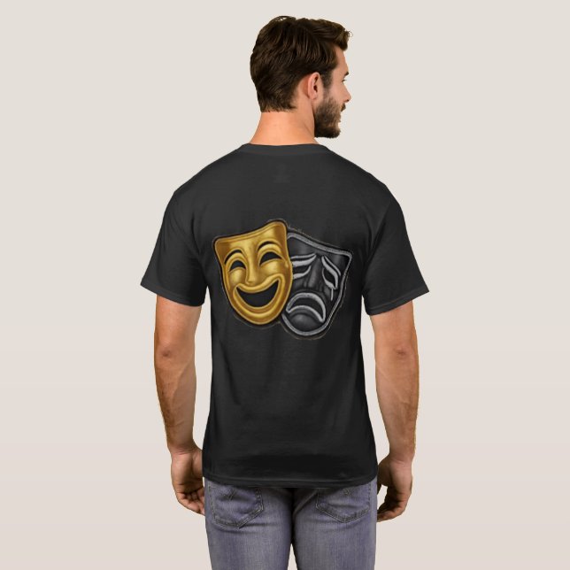 Camiseta Máscaras de Broadway (Reverso completo)