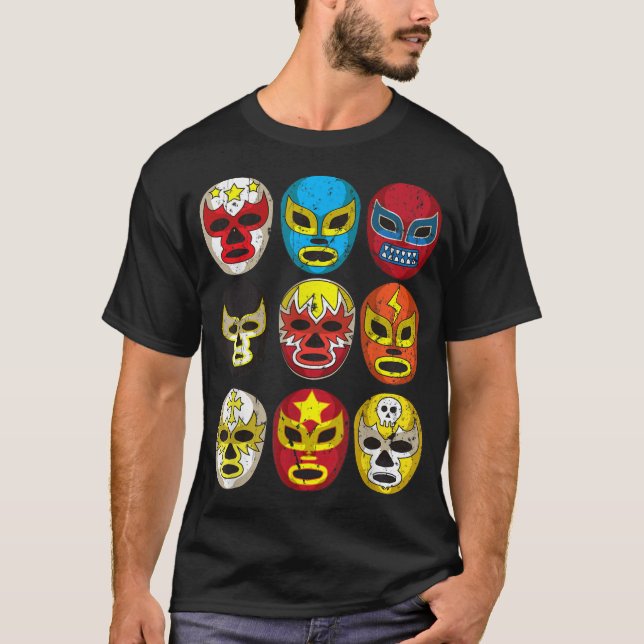 Camiseta Máscaras de lucha libre de Guay (Anverso)
