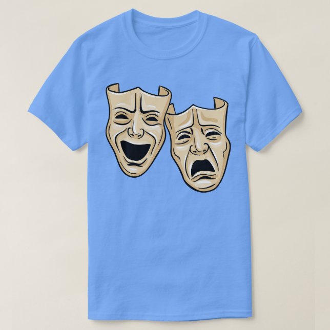 Camiseta Máscaras de teatro (Diseño del anverso)
