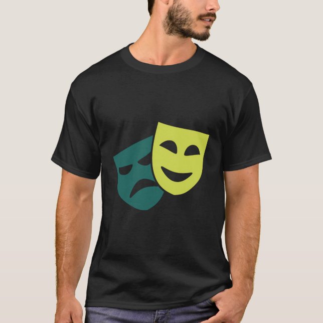Camiseta Máscaras de teatro (Anverso)