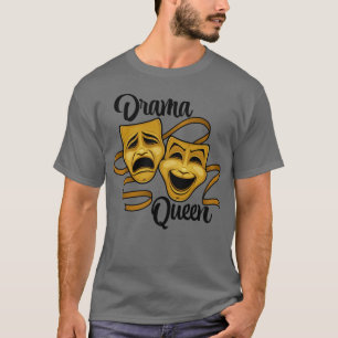 Camiseta Máscaras de teatro de comedia y tragedia de oro Dr