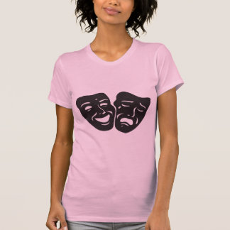 Camiseta Máscaras del teatro del drama de la tragedia de la