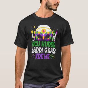 Camiseta Máscaras Divertidas de Enfermera de Nicu Mardi Gra