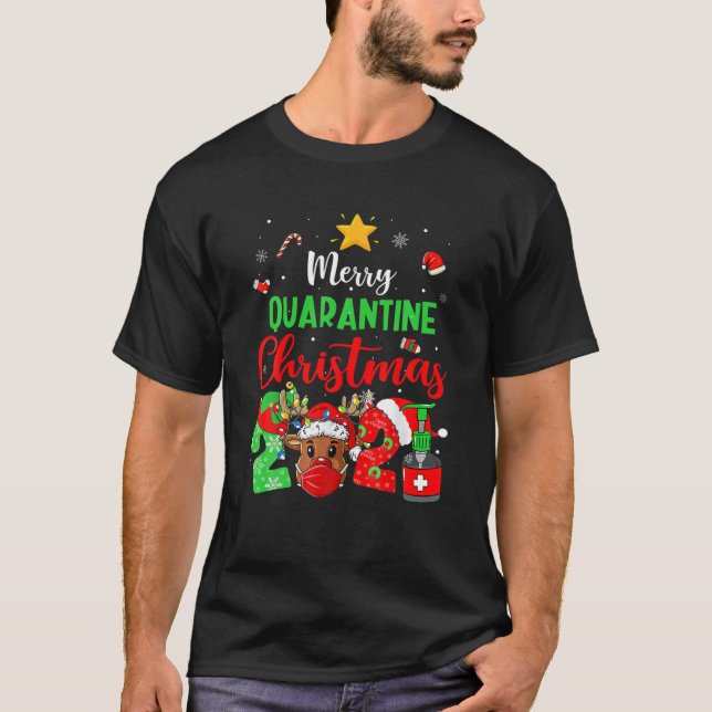 Camiseta Mascarillas de Navidad ricas y divertidas de los N (Anverso)