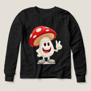 Camiseta Mascot Personalizado Mushroom divertida