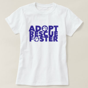 Camiseta Mascota Adoptar el Refugio de Rescate