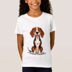 Camiseta Mascota adorable del sabueso inglés americano