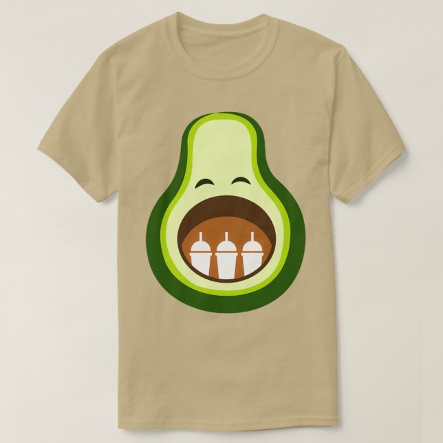 Camiseta Mascota aguacate (Diseño del anverso)