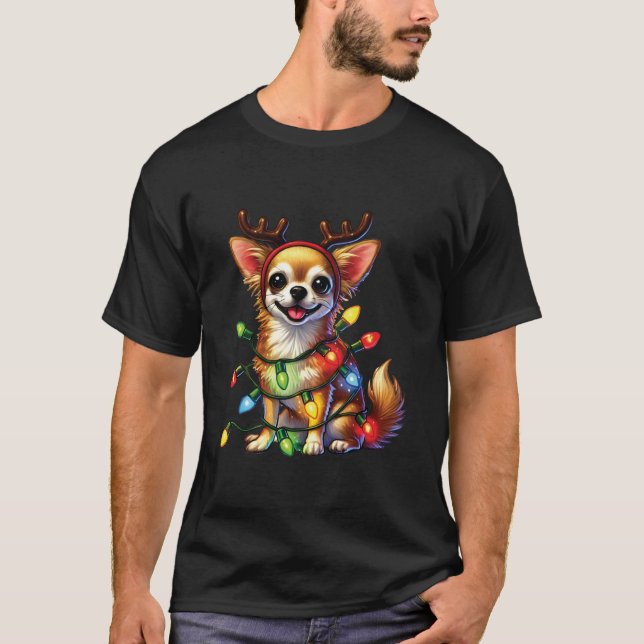 Camiseta Mascota amante de los animales Chihuahua Perro ren (Anverso)