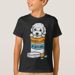 Camiseta Mascota animal antidepresivo de caniche de cerdo