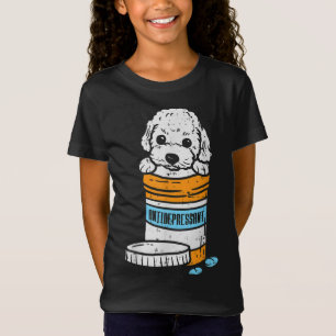 Camiseta Mascota animal antidepresivo de caniche de cerdo