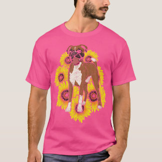 Camiseta Mascota animal Boxer Lover Dueño De Perros Hippie 