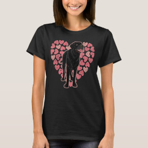 Camiseta Mascota animal dueño de Labrador negro corazón per