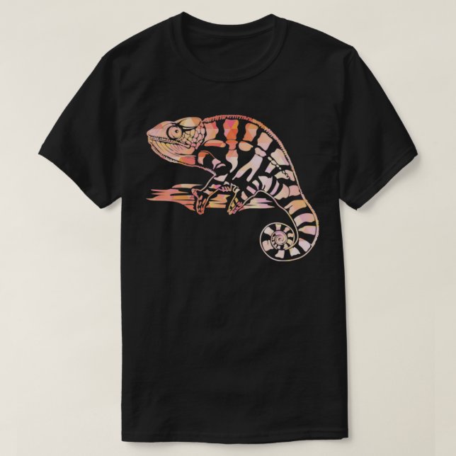 Camiseta Mascota animal exótico Cute Chameleon (Diseño del anverso)