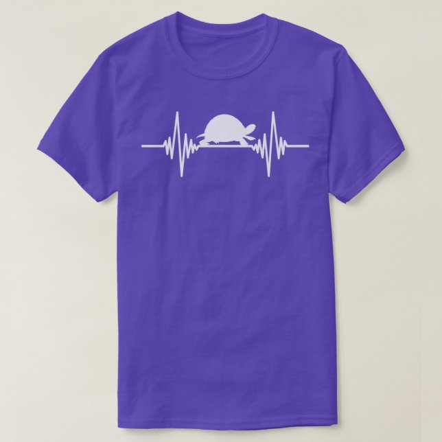 Camiseta Mascota Animal Lover Hearbeat Turtle (Diseño del anverso)